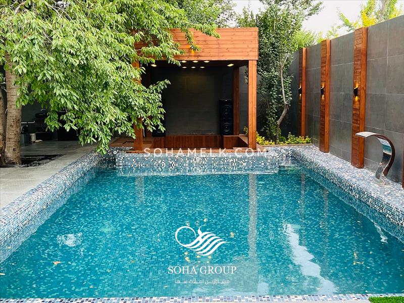 رهن و اجاره سالانه باغ ویلا مدرن و لوکس در لم آباد ملارد