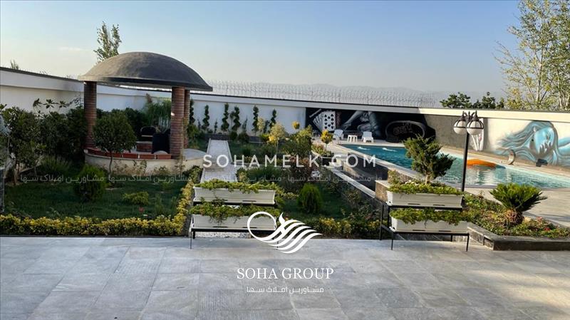 1000متر باغ ویلا لوکس ومدرن در شهرک زعفرانیه جنوب کردان 