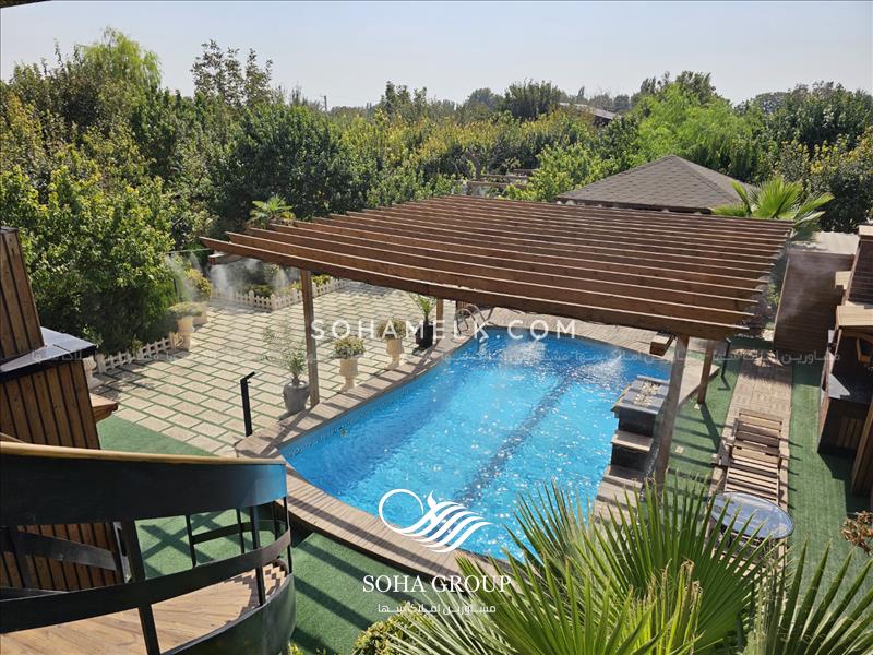 1000متر باغ ویلا مدرن و لوکس در دهکده ویلایی کردزار