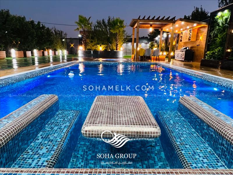 1100متر باغ ویلا لاکچری و مدرن در دهکده ویلایی کردزار