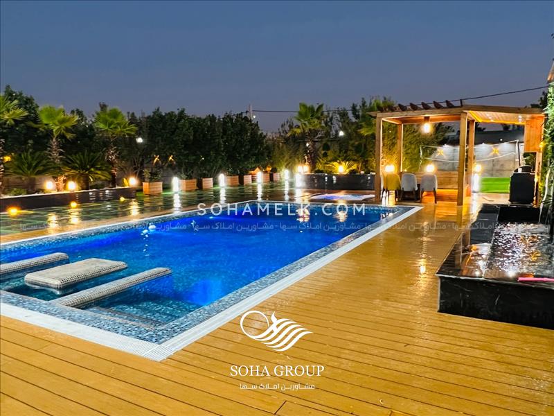 1100متر باغ ویلا لاکچری و مدرن در دهکده ویلایی کردزار