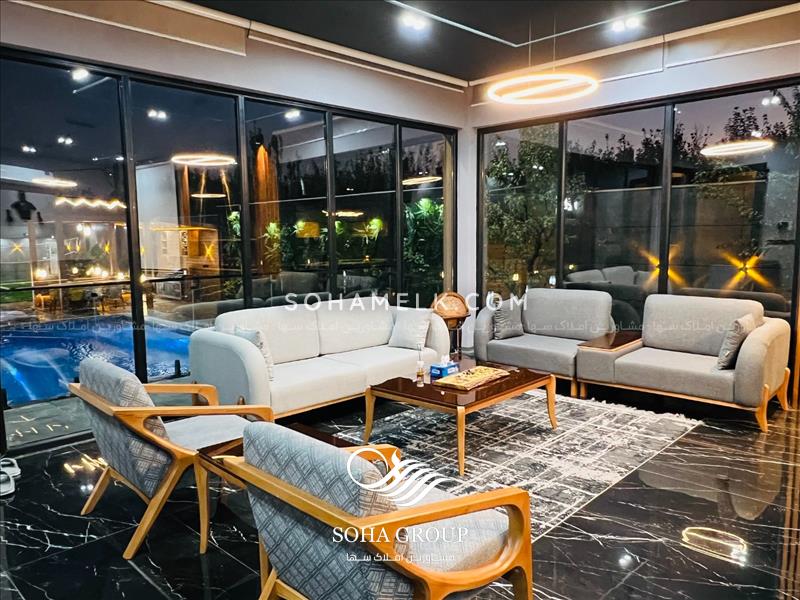 1100متر باغ ویلا لاکچری و مدرن در دهکده ویلایی کردزار