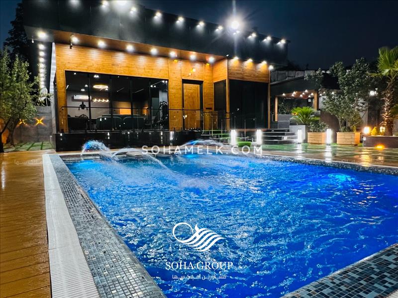 1100متر باغ ویلا لاکچری و مدرن در دهکده ویلایی کردزار