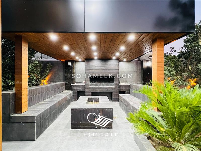 1100متر باغ ویلا لاکچری و مدرن در دهکده ویلایی کردزار