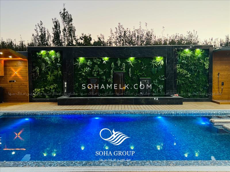 1100متر باغ ویلا لاکچری و مدرن در دهکده ویلایی کردزار