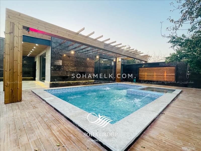 600متر باغ ویلا مدرن و شیک در دهکده ویلایی کردزار