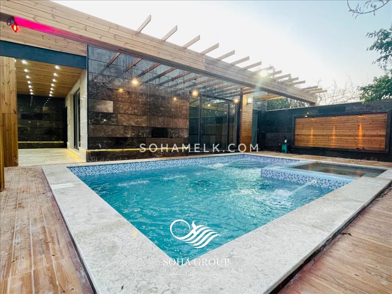 600متر باغ ویلا مدرن و شیک در دهکده ویلایی کردزار