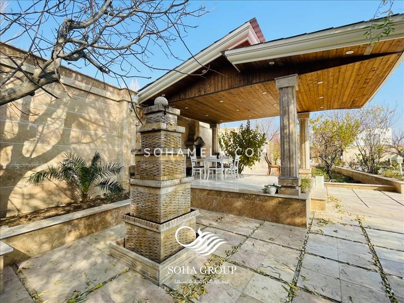 1300متر باغ ویلا سرسبزدر دهکده ویلایی کردزار