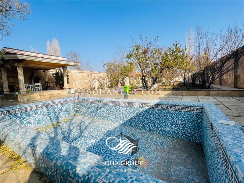 1300متر باغ ویلا سرسبزدر دهکده ویلایی کردزار