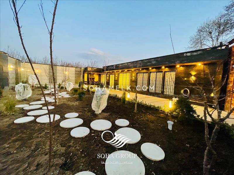 500 متر باغ ویلا  مدرن دردهکده ویلایی کردزار