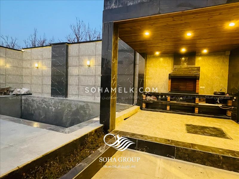 500 متر باغ ویلا  مدرن دردهکده ویلایی کردزار