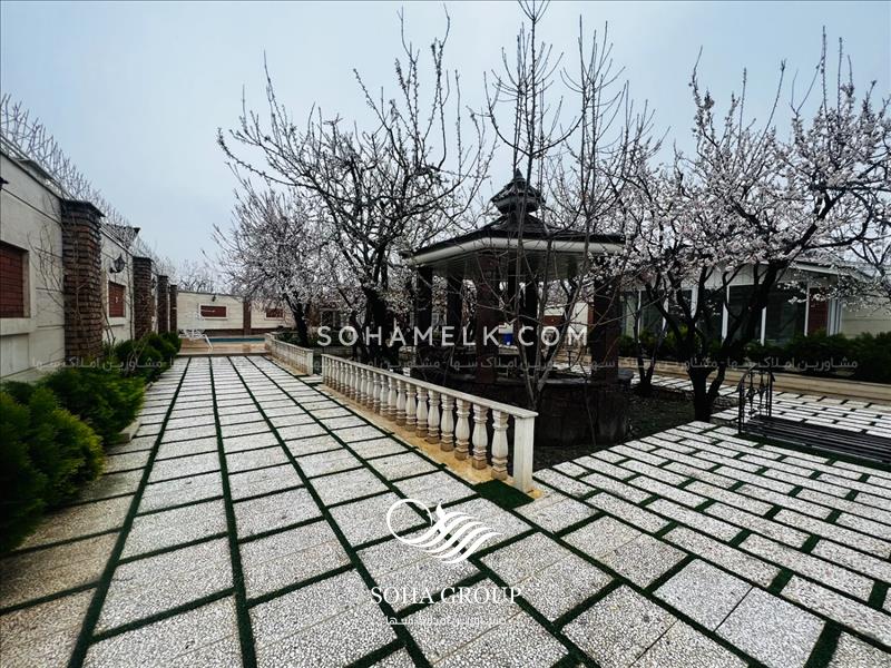 1000متر باغ ویلا لوکس و زیبا در دهکده ویلایی کردزار