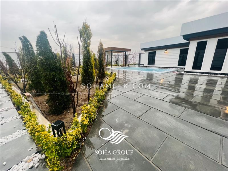 رهن و اجاره سالانه 750مترباغ ویلا مدرن و لوکس در مهرچین ملارد
