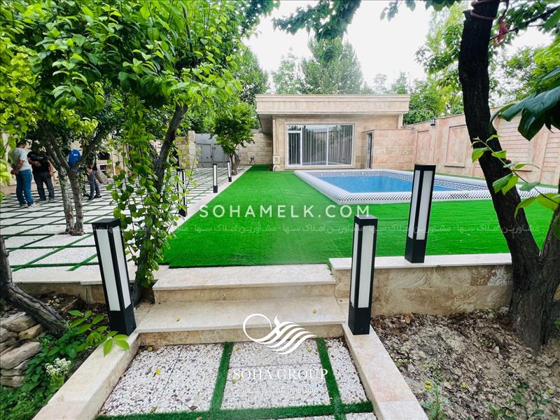 860متر باغ ویلا کلاسیک و سرسبز در لم آباد ملارد