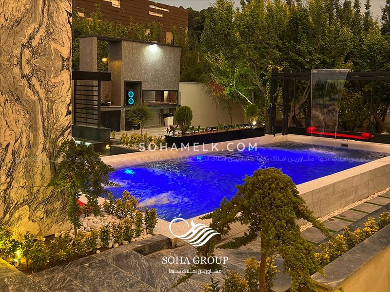 1000 متر باغ ویلا با معماری مدرن و زیبا در کردزار شهریار