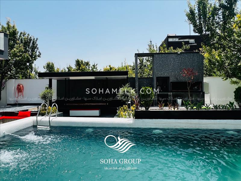 1000 متر باغ ویلا با معماری مدرن و زیبا در کردزار شهریار