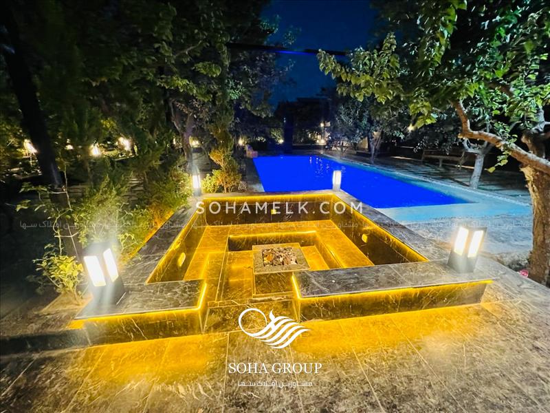 2000 متر باغ ویلا فوق العاده سرسبز و زیبا در لم آباد ملارد