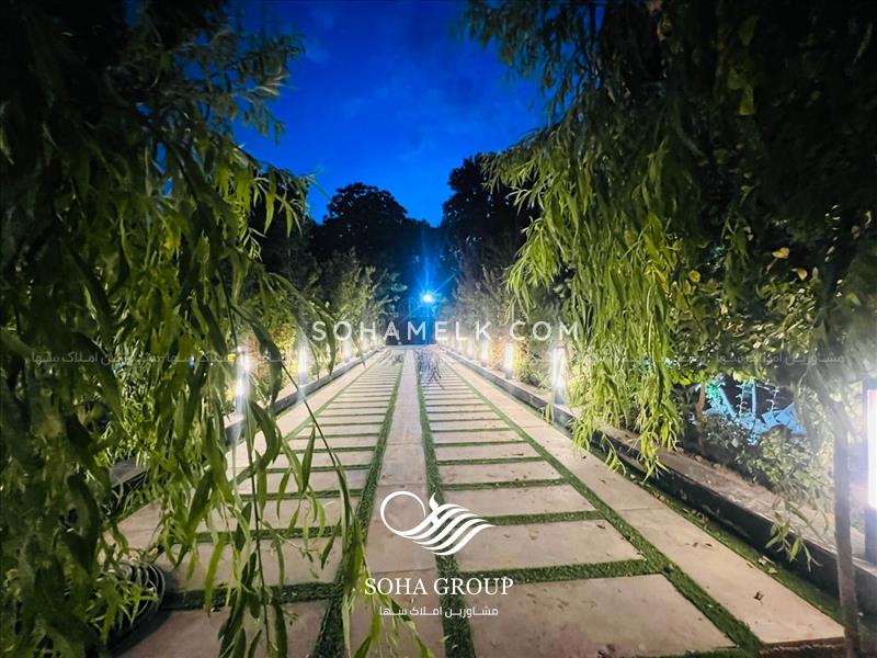 2000 متر باغ ویلا فوق العاده سرسبز و زیبا در لم آباد ملارد