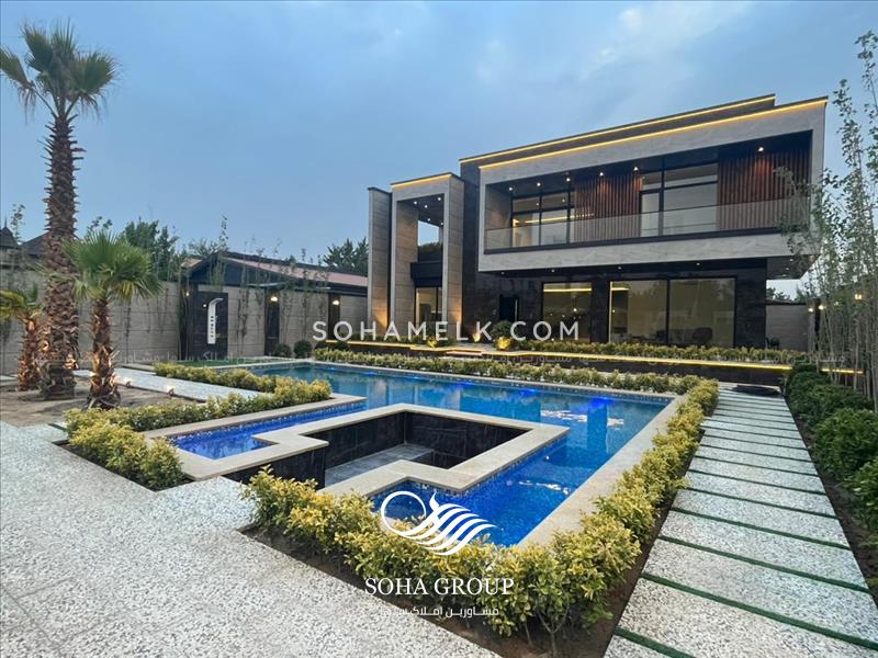 1000 متر باغ ویلا مدرن و لوکس در شهرک زعفرانیه جنوب کردان