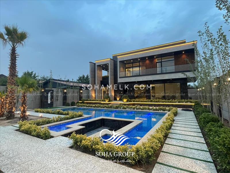 1000 متر باغ ویلا مدرن و لوکس در شهرک زعفرانیه جنوب کردان