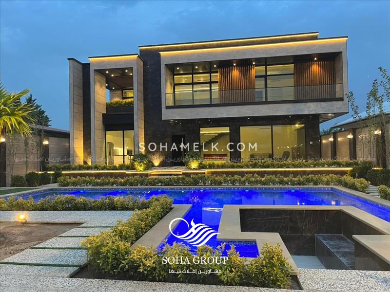 1000 متر باغ ویلا مدرن و لوکس در شهرک زعفرانیه جنوب کردان