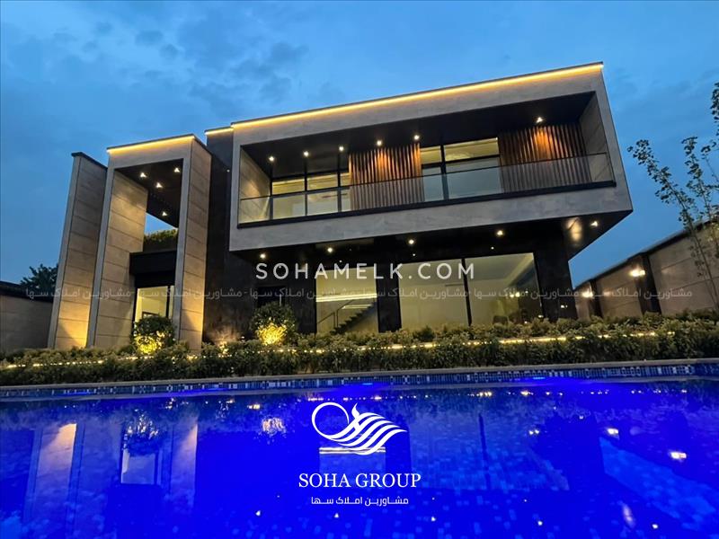 1000 متر باغ ویلا مدرن و لوکس در شهرک زعفرانیه جنوب کردان