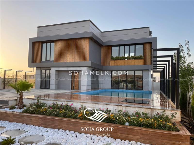 1000 متر باغ ویلا مدرن و لاکچری در شهرک زعفرانیه جنوب کردان کرج