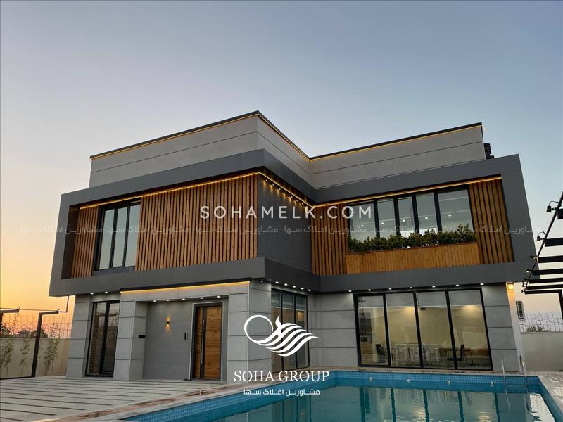 1000 متر باغ ویلا مدرن و لاکچری در شهرک زعفرانیه جنوب کردان کرج