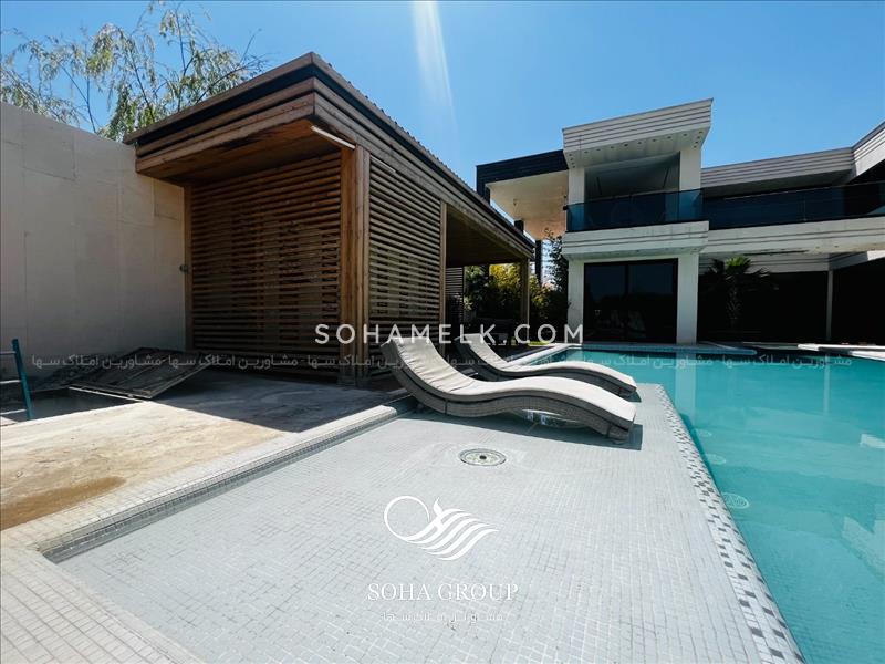 1800 متر باغ ویلا مدرن ولاکچری داخل شهرک ویلایی در صفادشت