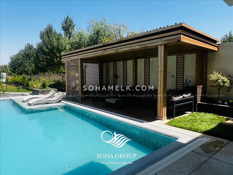 1800 متر باغ ویلا مدرن ولاکچری داخل شهرک ویلایی در صفادشت