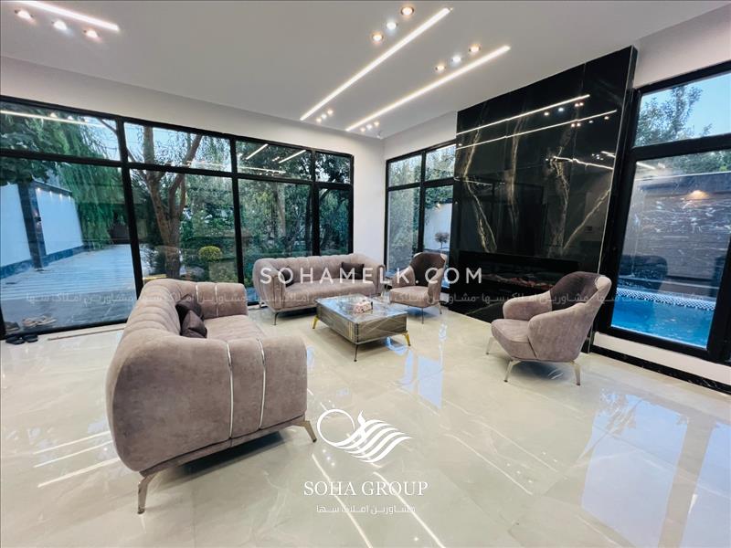 500 متر باغ ویلا مدرن و زیبا در دهکده ویلایی کردزار