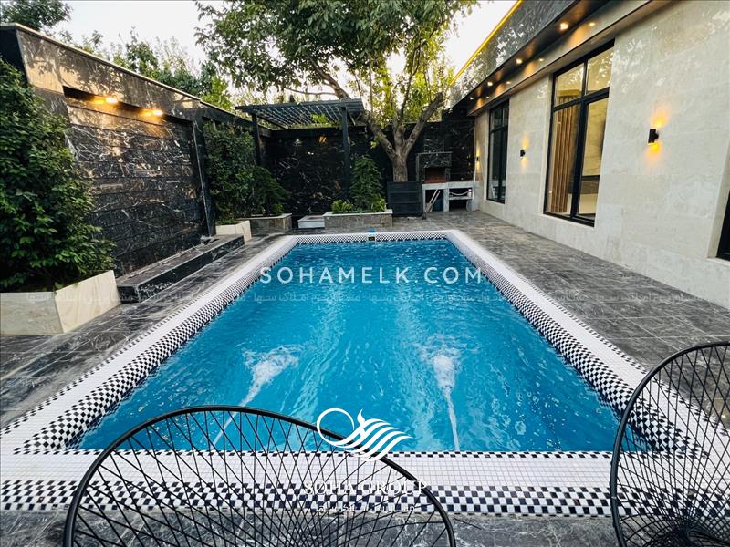 500 متر باغ ویلا مدرن و زیبا در دهکده ویلایی کردزار