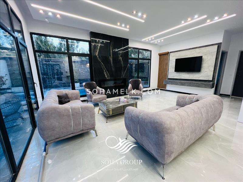 500 متر باغ ویلا مدرن و زیبا در دهکده ویلایی کردزار