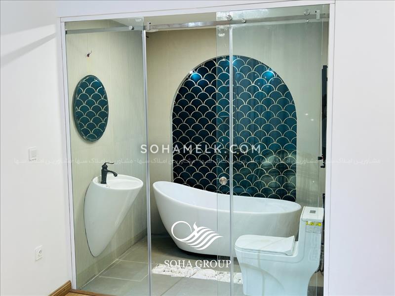 1120 متر باغ ویلا با طراحی  مدرن ارگانیک (بوهو ) و دیدنی در محمدشهرکرج