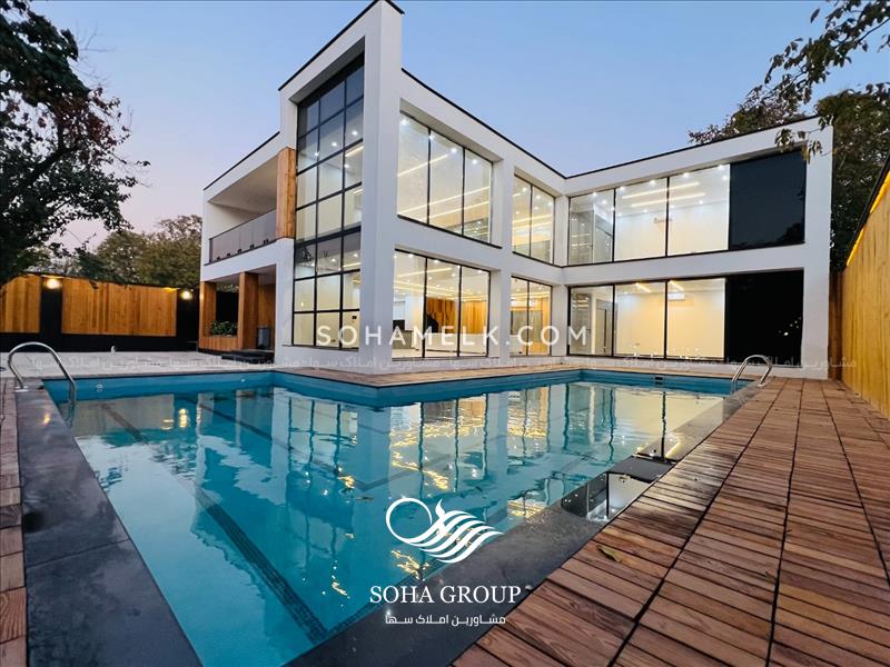 1000 متر باغ ویلای مدرن با 400 متر ویلای دوبلکس 