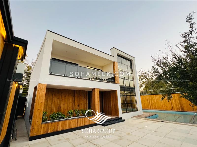 1000 متر باغ ویلای مدرن با 400 متر ویلای دوبلکس 