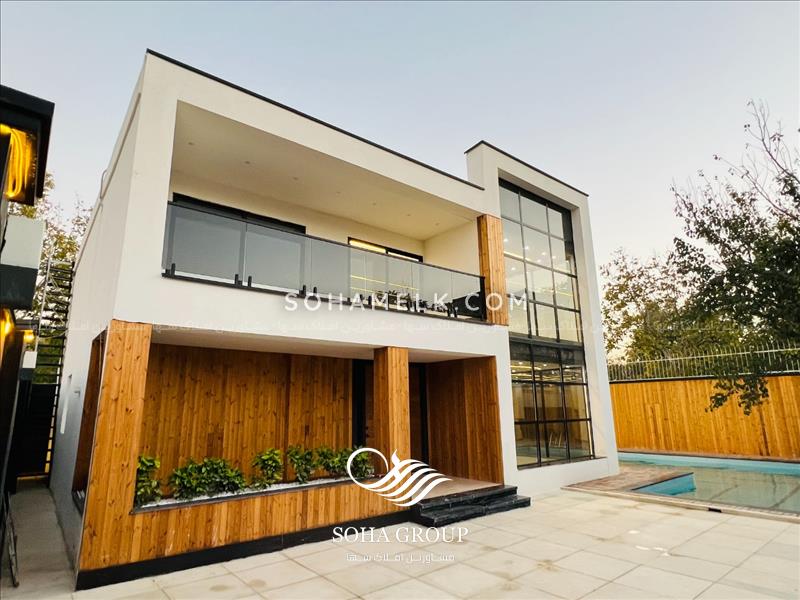 1000 متر باغ ویلای مدرن با 400 متر ویلای دوبلکس 