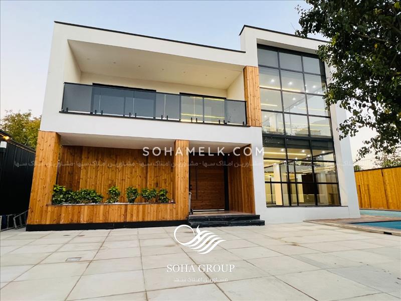 1000 متر باغ ویلای مدرن با 400 متر ویلای دوبلکس 