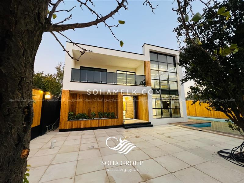 1000 متر باغ ویلای مدرن با 400 متر ویلای دوبلکس 