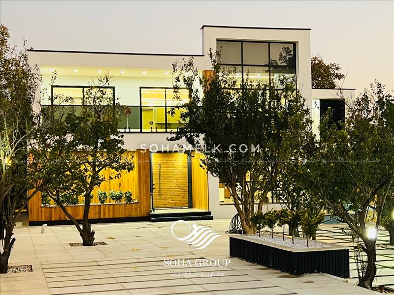 1000 متر باغ ویلای مدرن با 400 متر ویلای دوبلکس 