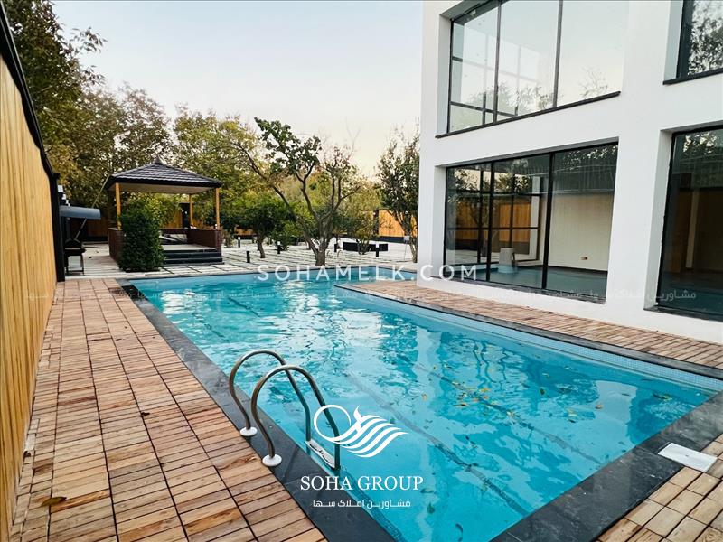 1000 متر باغ ویلای مدرن با 400 متر ویلای دوبلکس 