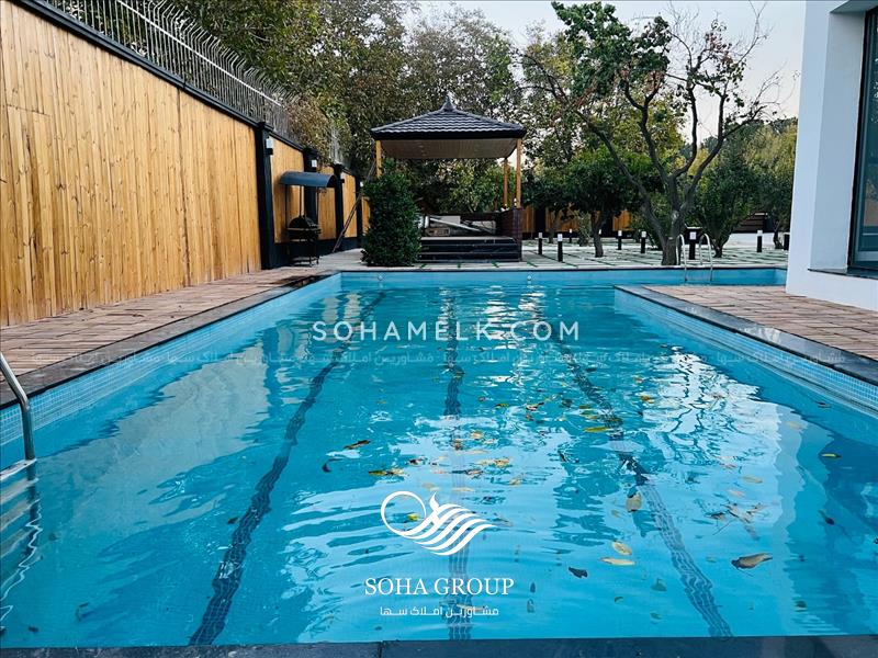 1000 متر باغ ویلای مدرن با 400 متر ویلای دوبلکس 