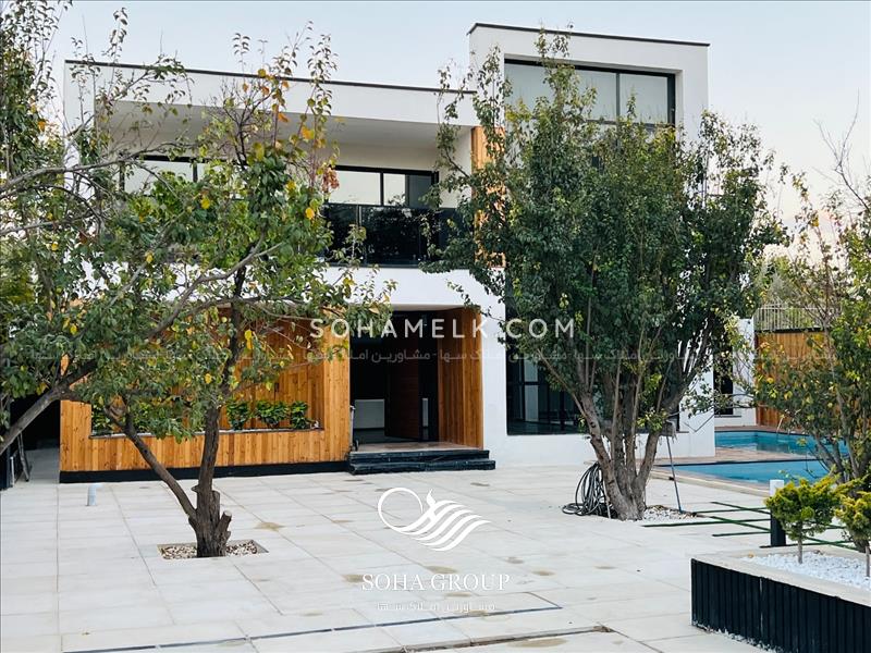 1000 متر باغ ویلای مدرن با 400 متر ویلای دوبلکس 