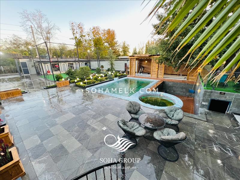 زیباترین باغ ویلای خوشنام با 200 متر روف گاردن 