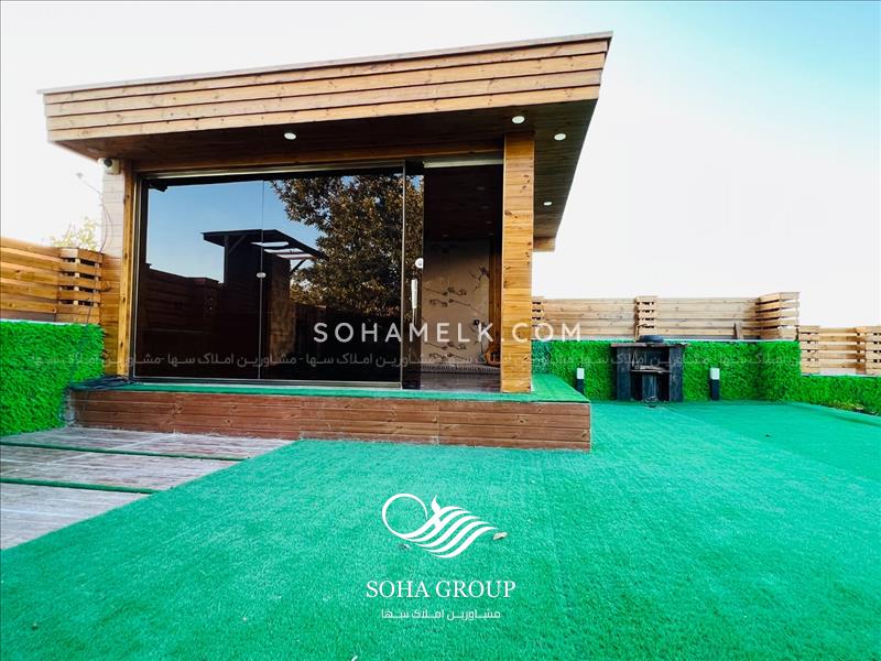 زیباترین باغ ویلای خوشنام با 200 متر روف گاردن 