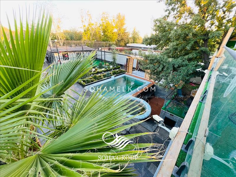 زیباترین باغ ویلای خوشنام با 200 متر روف گاردن 