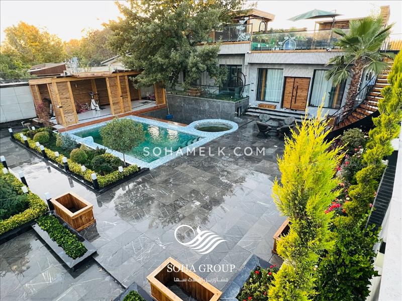 زیباترین باغ ویلای خوشنام با 200 متر روف گاردن 