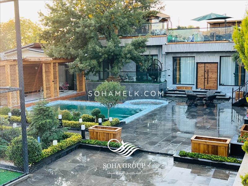 زیباترین باغ ویلای خوشنام با 200 متر روف گاردن 