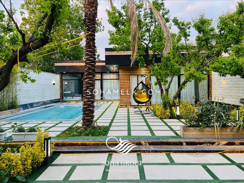 600 متر باغ ویلای لوکس و زیبا در لم آباد ملارد 