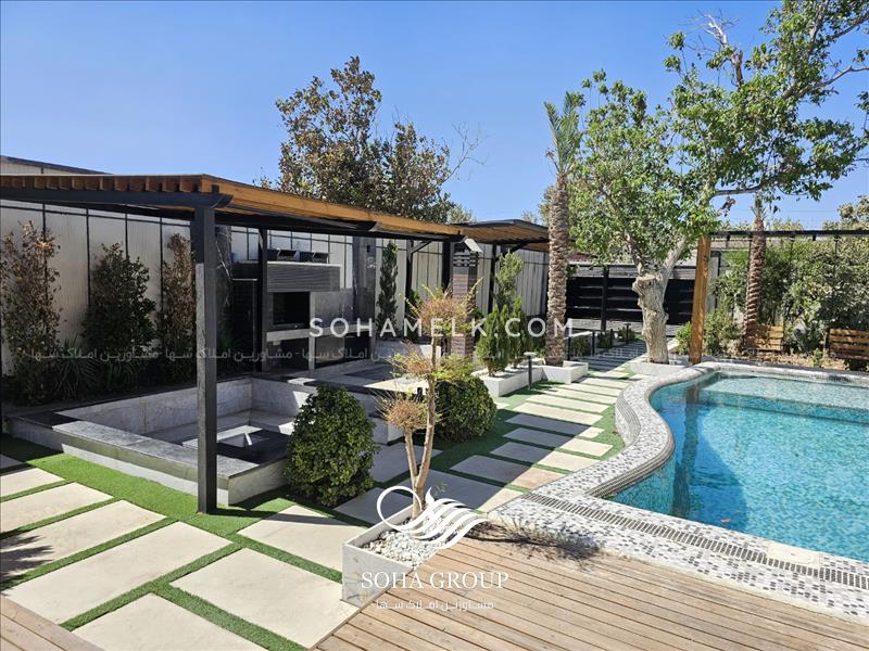 400 متر باغ ویلای نوساز سوئیسی در اسفند آباد ملارد